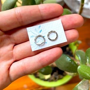 Brand New Sterling Silver Circle Studs
